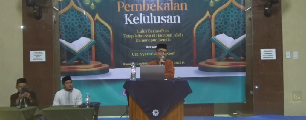 Pembekalan oleh ust Syatori Abdul Rauf